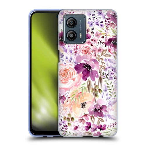 Anis Illustration Flower Pattern 3 Floral Chaos Soft Gel Case for Motorola Moto G53 5G