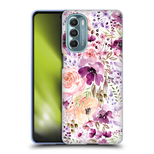 Anis Illustration Flower Pattern 3 Floral Chaos Soft Gel Case for Motorola Moto G Stylus 5G (2022)