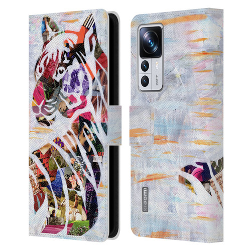 Artpoptart Animals Tiger Leather Book Wallet Case Cover For Xiaomi 12T Pro