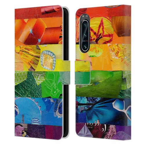 Artpoptart Flags LGBT Leather Book Wallet Case Cover For Sony Xperia 5 IV