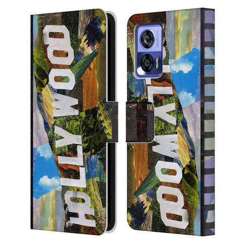 Artpoptart Travel Hollywood Leather Book Wallet Case Cover For Motorola Edge 30 Neo 5G