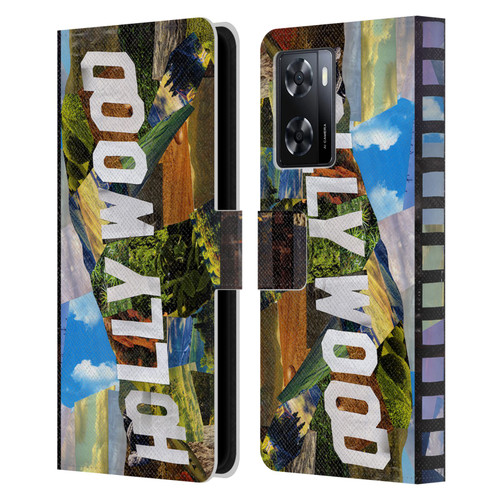 Artpoptart Travel Hollywood Leather Book Wallet Case Cover For OPPO A57s