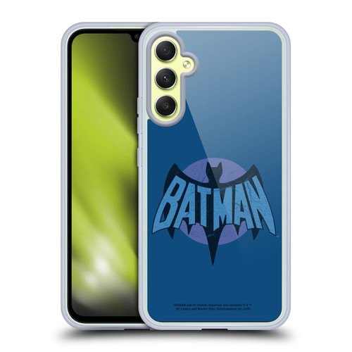 Batman TV Series Logos Distressed Look Soft Gel Case for Samsung Galaxy A34 5G