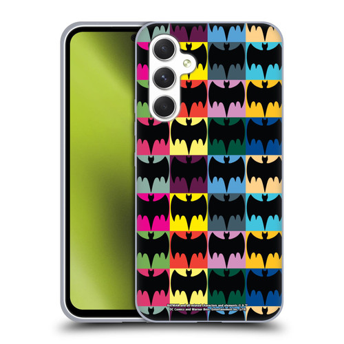 Batman TV Series Logos Patterns Soft Gel Case for Samsung Galaxy A54 5G
