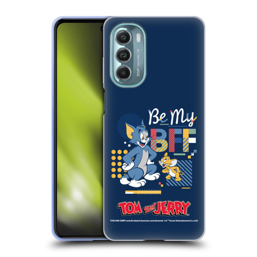 Tom and Jerry Color Blocks Be My Bff Soft Gel Case for Motorola Moto G Stylus 5G (2022)