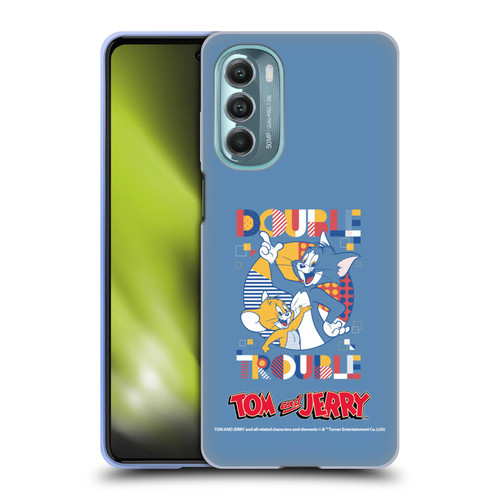 Tom and Jerry Color Blocks Double Trouble Soft Gel Case for Motorola Moto G Stylus 5G (2022)