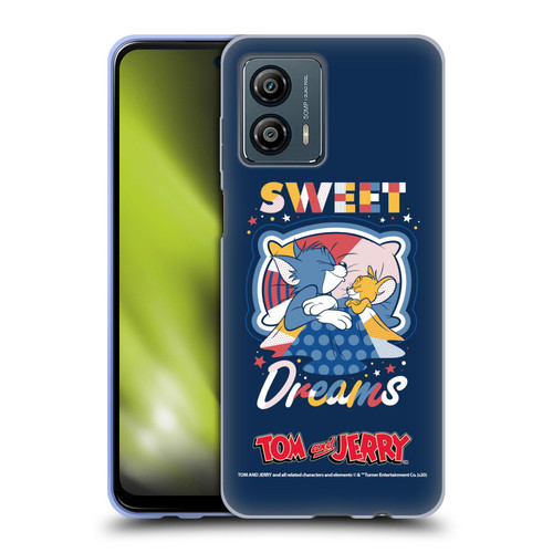 Tom and Jerry Color Blocks Sweet Dreams Soft Gel Case for Motorola Moto G53 5G