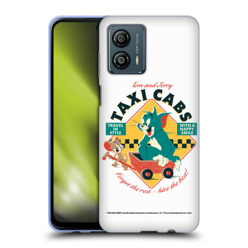 Tom and Jerry Retro Taxi Cabs Soft Gel Case for Motorola Moto G53 5G