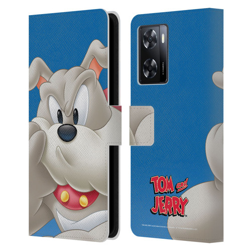 Tom and Jerry Full Face Spike Leather Book Wallet Case Cover For OPPO A57s