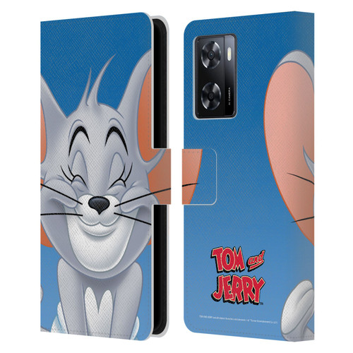 Tom and Jerry Full Face Nibbles Leather Book Wallet Case Cover For OPPO A57s