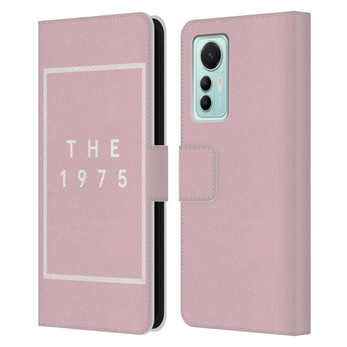 The 1975 Key Art Logo Pink Leather Book Wallet Case Cover For Xiaomi 12 Lite