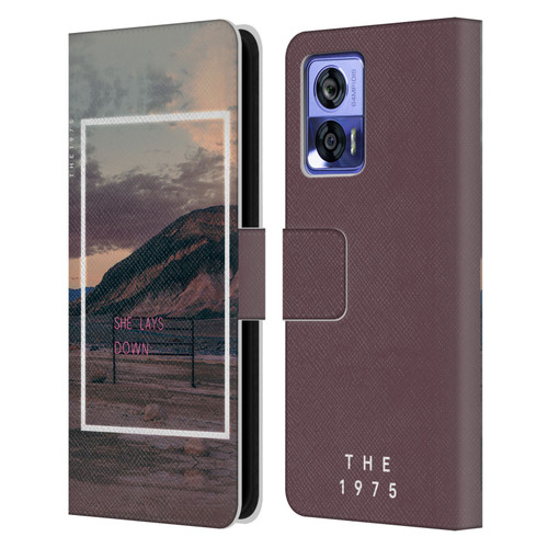 The 1975 Songs She Lays Down Leather Book Wallet Case Cover For Motorola Edge 30 Neo 5G