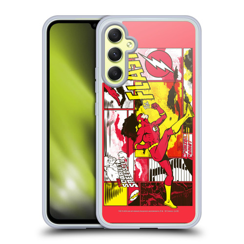 The Flash DC Comics Fast Fashion Pop Art Soft Gel Case for Samsung Galaxy A34 5G