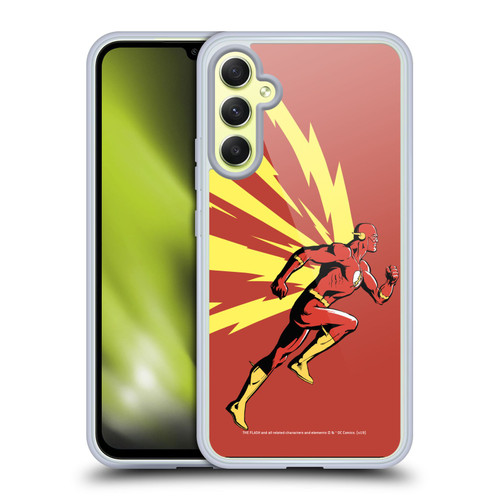 The Flash DC Comics Fast Fashion Running Soft Gel Case for Samsung Galaxy A34 5G