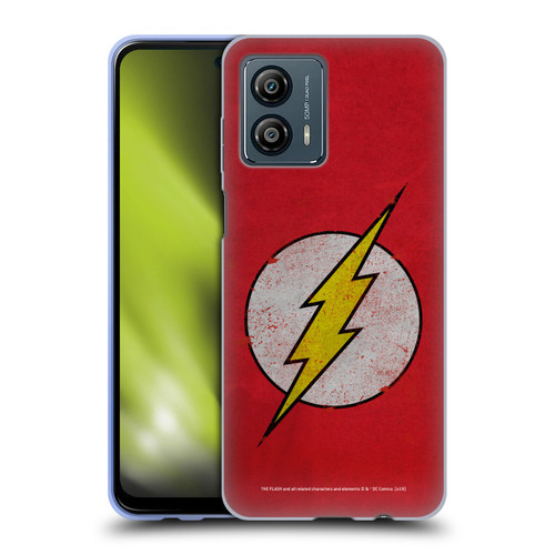 The Flash DC Comics Logo Distressed Look Soft Gel Case for Motorola Moto G53 5G