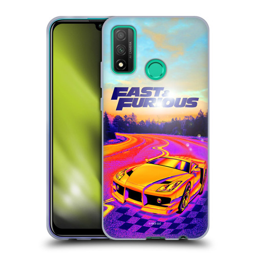 Fast & Furious Franchise Fast Fashion Colourful Car Soft Gel Case for Huawei P Smart (2020)