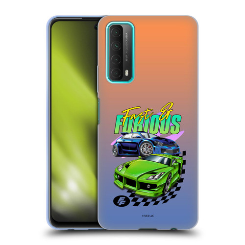 Fast & Furious Franchise Fast Fashion Cars Soft Gel Case for Huawei P Smart (2021)