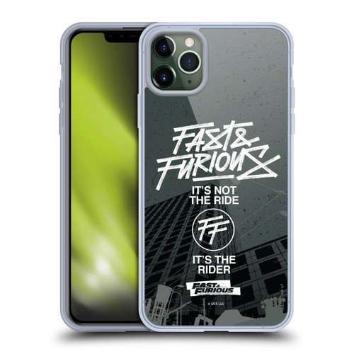 Fast & Furious Franchise Fast Fashion Street Style Logo Soft Gel Case for Apple iPhone 11 Pro Max