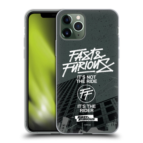 Fast & Furious Franchise Fast Fashion Street Style Logo Soft Gel Case for Apple iPhone 11 Pro