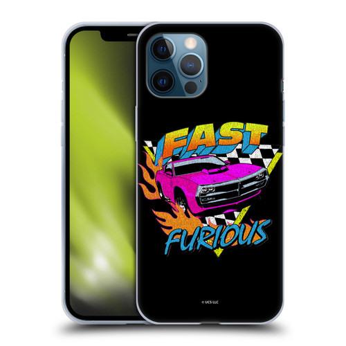 Fast & Furious Franchise Fast Fashion Car In Retro Style Soft Gel Case for Apple iPhone 12 Pro Max