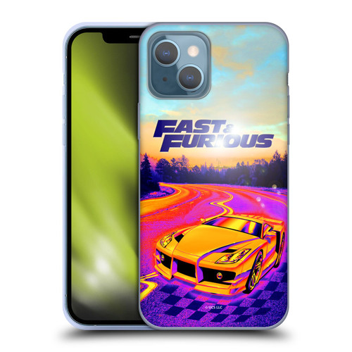 Fast & Furious Franchise Fast Fashion Colourful Car Soft Gel Case for Apple iPhone 13