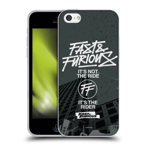 Fast & Furious Franchise Fast Fashion Street Style Logo Soft Gel Case for Apple iPhone 5c