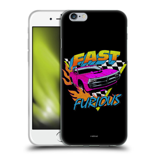 Fast & Furious Franchise Fast Fashion Car In Retro Style Soft Gel Case for Apple iPhone 6 / iPhone 6s