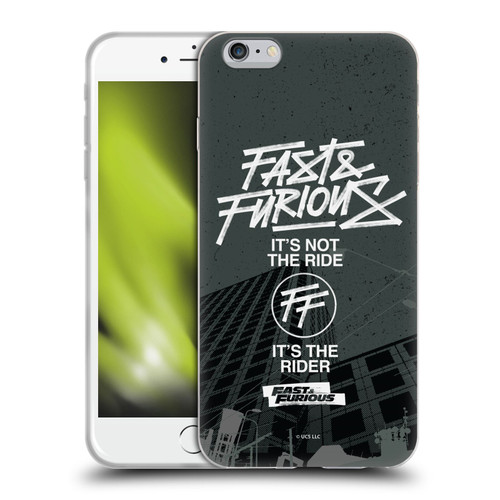 Fast & Furious Franchise Fast Fashion Street Style Logo Soft Gel Case for Apple iPhone 6 Plus / iPhone 6s Plus