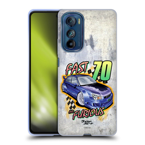 Fast & Furious Franchise Fast Fashion Grunge Retro Soft Gel Case for Motorola Edge 30