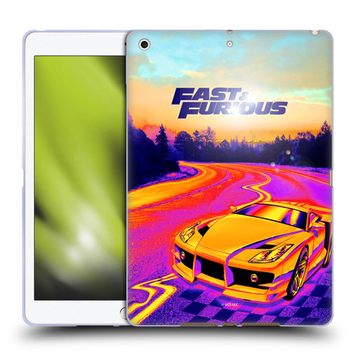 Fast & Furious Franchise Fast Fashion Colourful Car Soft Gel Case for Apple iPad 10.2 2019/2020/2021