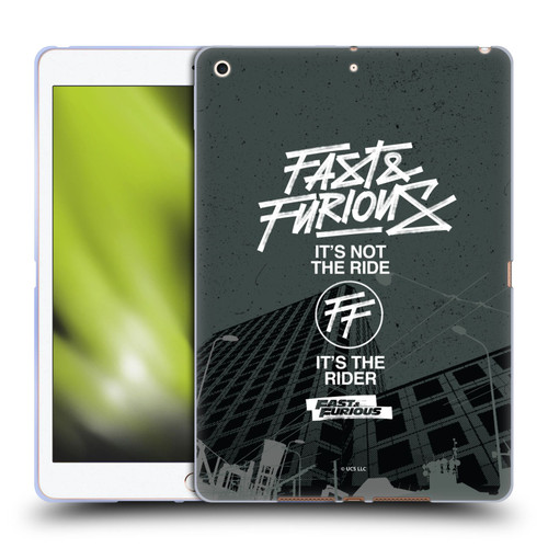 Fast & Furious Franchise Fast Fashion Street Style Logo Soft Gel Case for Apple iPad 10.2 2019/2020/2021
