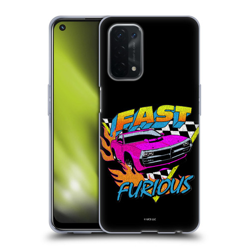 Fast & Furious Franchise Fast Fashion Car In Retro Style Soft Gel Case for OPPO A54 5G