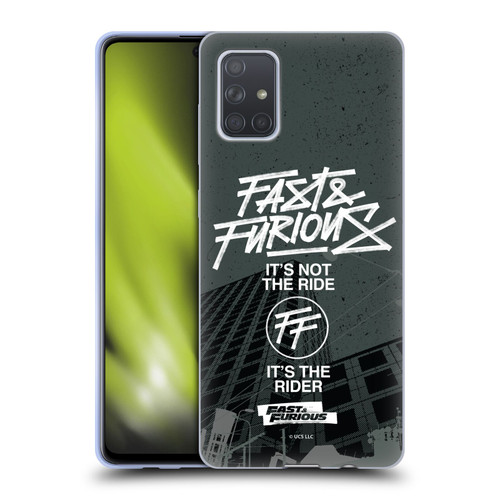 Fast & Furious Franchise Fast Fashion Street Style Logo Soft Gel Case for Samsung Galaxy A71 (2019)