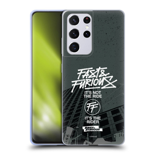 Fast & Furious Franchise Fast Fashion Street Style Logo Soft Gel Case for Samsung Galaxy S21 Ultra 5G