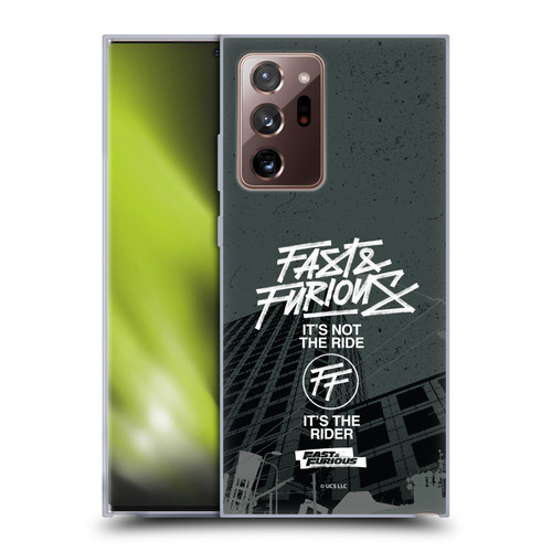 Fast & Furious Franchise Fast Fashion Street Style Logo Soft Gel Case for Samsung Galaxy Note20 Ultra / 5G