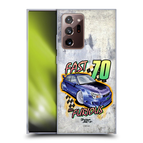 Fast & Furious Franchise Fast Fashion Grunge Retro Soft Gel Case for Samsung Galaxy Note20 Ultra / 5G