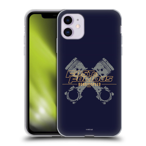 Fast & Furious Franchise Graphics Piston Soft Gel Case for Apple iPhone 11