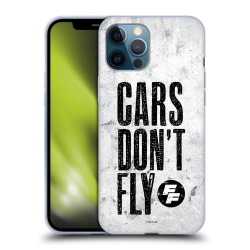 Fast & Furious Franchise Graphics Cars Don't Fly Soft Gel Case for Apple iPhone 12 Pro Max