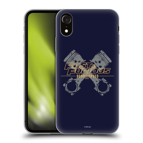 Fast & Furious Franchise Graphics Piston Soft Gel Case for Apple iPhone XR
