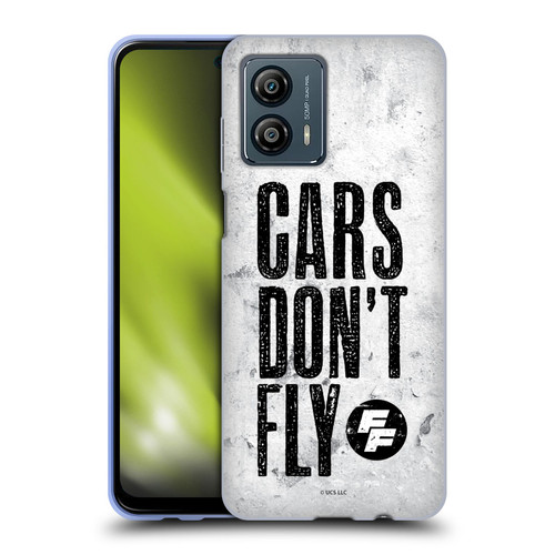 Fast & Furious Franchise Graphics Cars Don't Fly Soft Gel Case for Motorola Moto G53 5G
