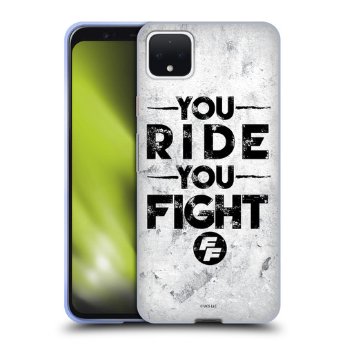 Fast & Furious Franchise Graphics You Ride You Fight Soft Gel Case for Google Pixel 4 XL