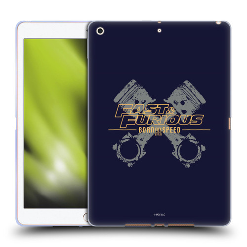 Fast & Furious Franchise Graphics Piston Soft Gel Case for Apple iPad 10.2 2019/2020/2021