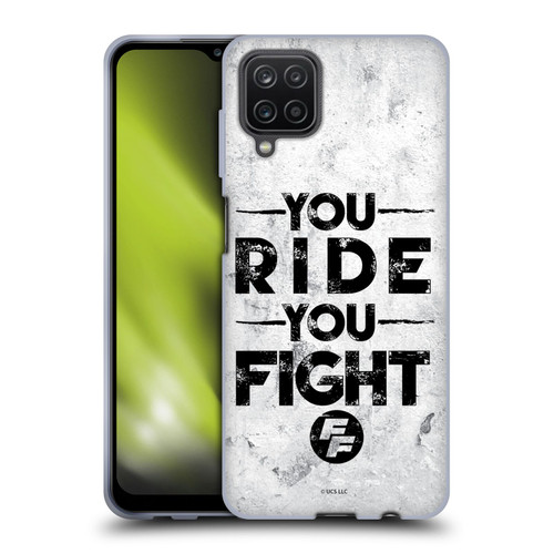 Fast & Furious Franchise Graphics You Ride You Fight Soft Gel Case for Samsung Galaxy A12 (2020)