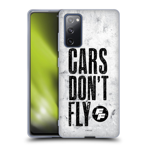Fast & Furious Franchise Graphics Cars Don't Fly Soft Gel Case for Samsung Galaxy S20 FE / 5G