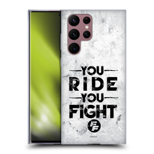 Fast & Furious Franchise Graphics You Ride You Fight Soft Gel Case for Samsung Galaxy S22 Ultra 5G