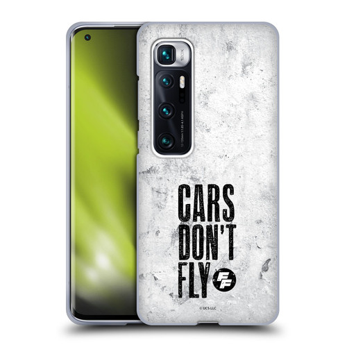 Fast & Furious Franchise Graphics Cars Don't Fly Soft Gel Case for Xiaomi Mi 10 Ultra 5G