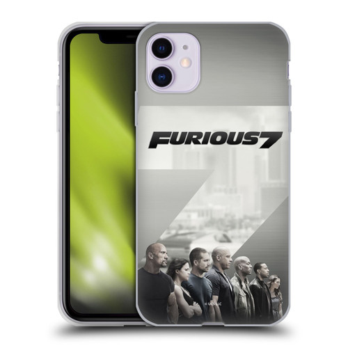 Fast & Furious Franchise Key Art Furious 7 Soft Gel Case for Apple iPhone 11