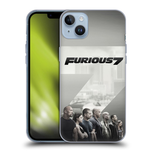 Fast & Furious Franchise Key Art Furious 7 Soft Gel Case for Apple iPhone 14 Plus