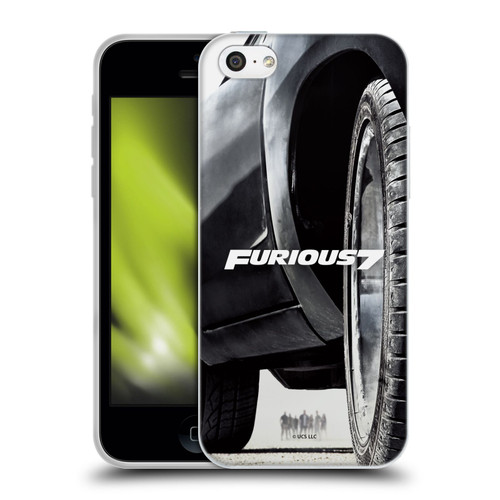 Fast & Furious Franchise Key Art Furious Tire Soft Gel Case for Apple iPhone 5c