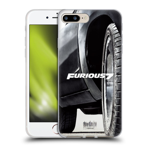 Fast & Furious Franchise Key Art Furious Tire Soft Gel Case for Apple iPhone 7 Plus / iPhone 8 Plus